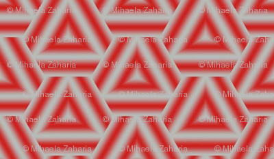 Triangles red and grey