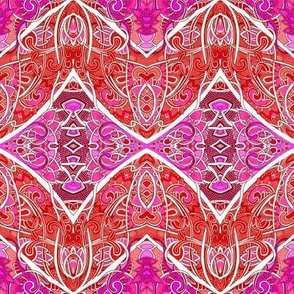 Flower Fountain Paisley of Fire