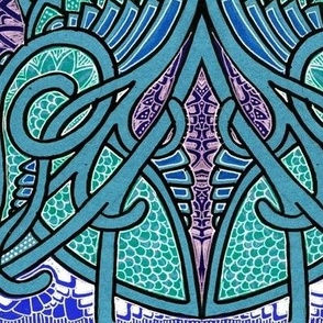 Hippie Trippy Tiffy Teal