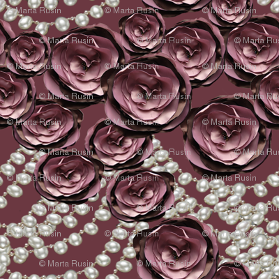 roses and pearls layered