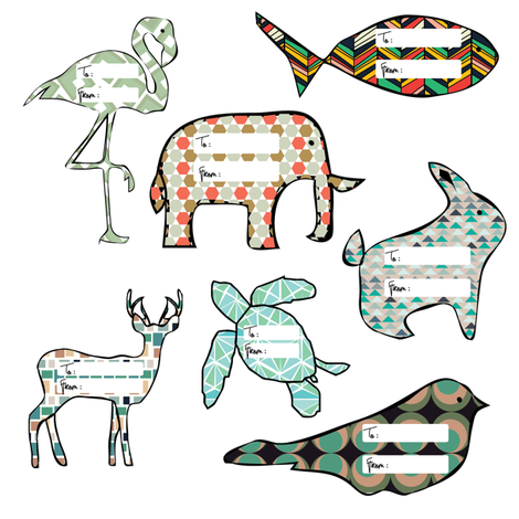 Funky_Animals fabric by monicasuarez on Spoonflower - custom fabric