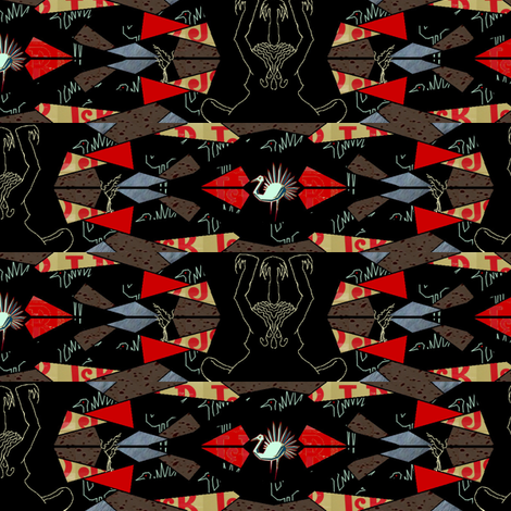 piume di cristallo 2 fabric by emanuelletomato on Spoonflower - custom fabric