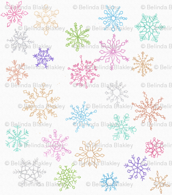 Snowflakes over the Rainbow