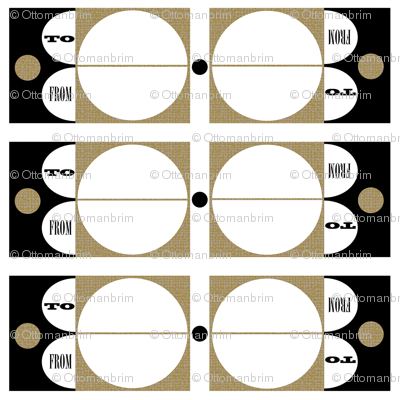 Neutral graphic gift tags