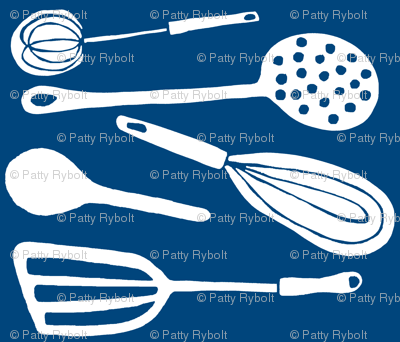 Magic Kitchen Tools (midnight sky blue & white)