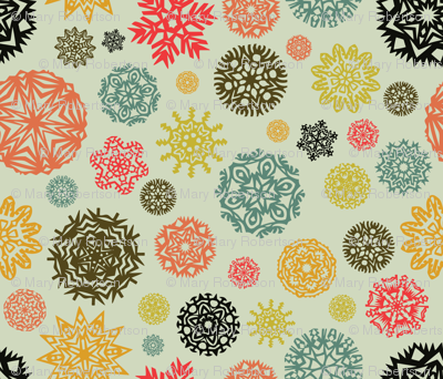 Xmas Lounge Paper Snowflakes