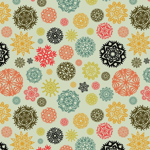 Xmas Lounge Paper Snowflakes