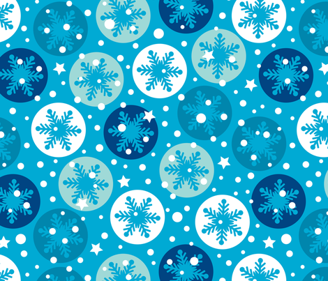 Snow in the forecast fabric by mariafaithgarcia on Spoonflower - custom fabric