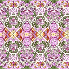 In the Service of Her Royal Magesty (feminine floral abstract)
