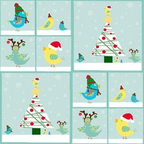 Christmas Birdie Squares
