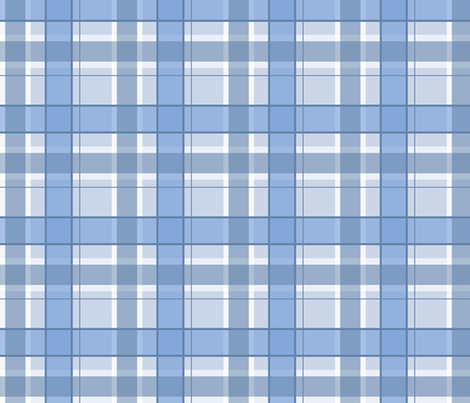 Blue and white plaid. fabric by cindilu on Spoonflower - custom fabric
