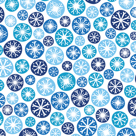 Snow Daze fabric by robyriker on Spoonflower - custom fabric