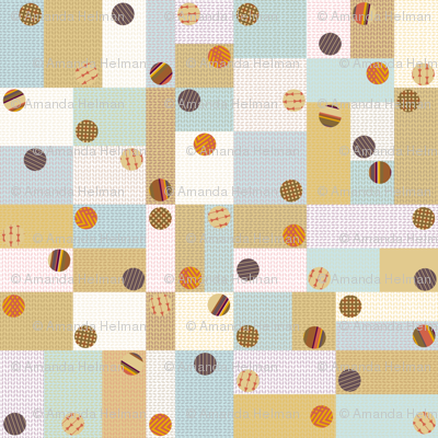 Cut & Stick Gift Tags - sweater patches with cloth-covered buttons