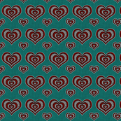Voodoo Hearts on teal small