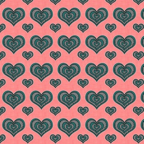 Voodoo Hearts on pink small