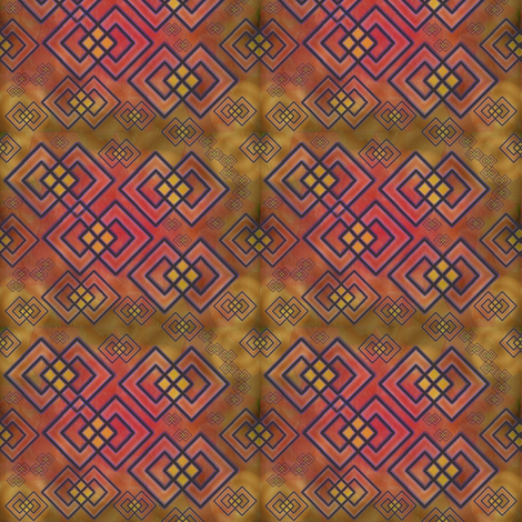 interlocking diamonds fabric by y-knot_designs on Spoonflower - custom fabric