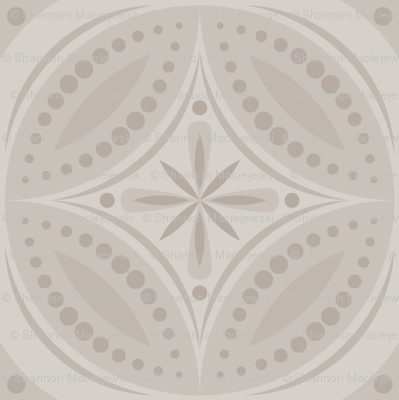 Moroccan Tiles (Pale Warm Gray)