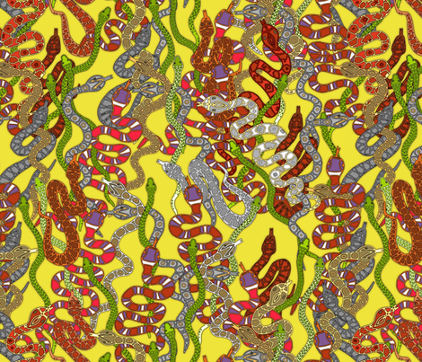 Year of the Snake fabric by scrummy on Spoonflower - custom fabric