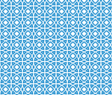 circles blue fabric by ravynka on Spoonflower - custom fabric