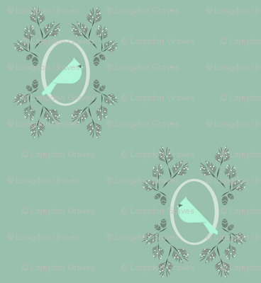 Minty winter bird