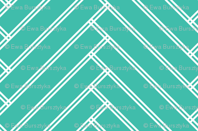 herringbone turquoise