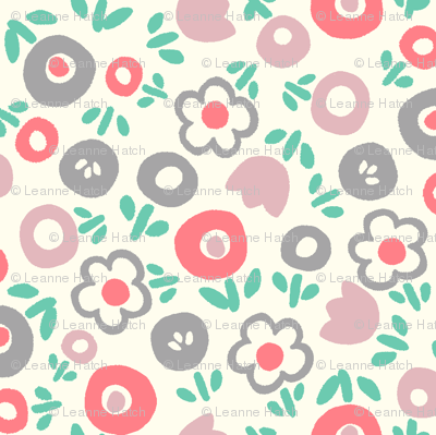 Spring Toss (coral)