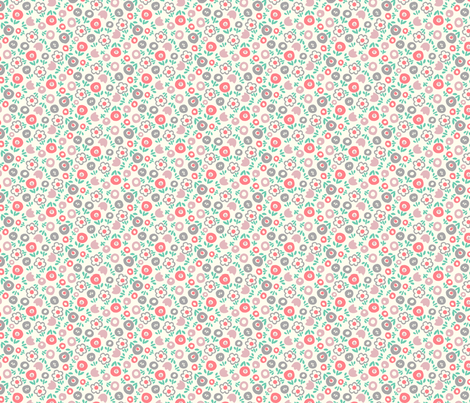 Spring Toss (coral) fabric by leanne on Spoonflower - custom fabric