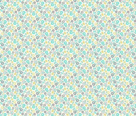 Spring Toss (blue) fabric by leanne on Spoonflower - custom fabric