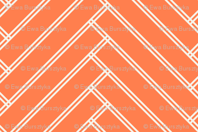 herringbone tangerine
