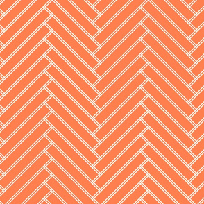 herringbone tangerine