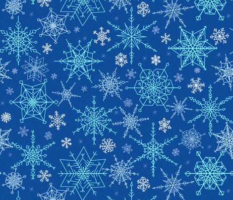 Snow at midnight fabric by victorialasher on Spoonflower - custom fabric