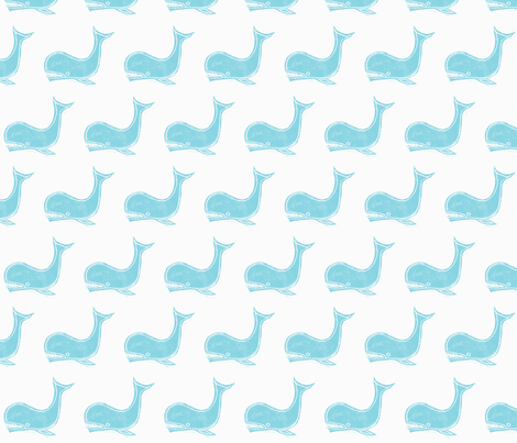 teal and white fabric by union_studio on Spoonflower - custom fabric