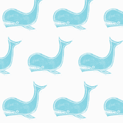 teal and white