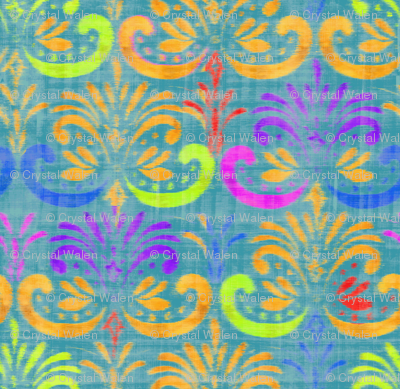 damask_stencil_bright_ikat