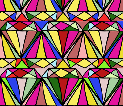 Diamonds fabric by susanou on Spoonflower - custom fabric