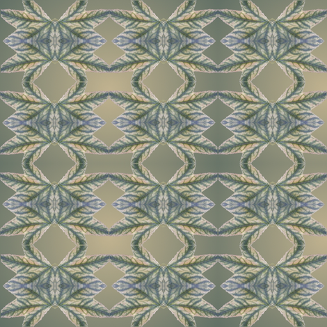 leaf faces fabric by y-knot_designs on Spoonflower - custom fabric