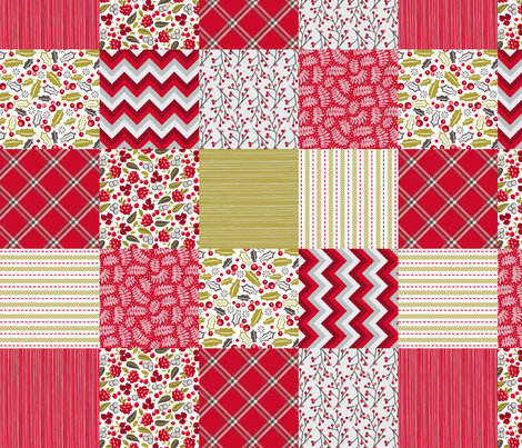4 inch Christmas squares