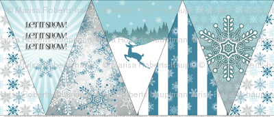 A Beautiful Day for a Snowball Fight - Bunting