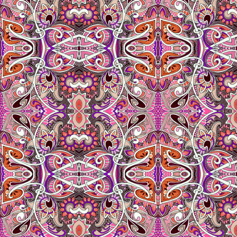Psychedelic Paisley Haze fabric by edsel2084 on Spoonflower - custom fabric