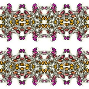 sparkling little feathers and beads