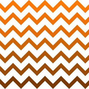 Ombre Orange Chevron Pattern Small Fabric
