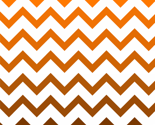 Ombre Orange Chevron Pattern Small Fabric