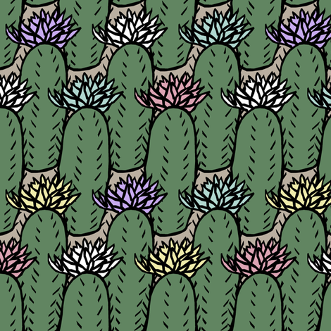 Cactus Multi fabric by pond_ripple on Spoonflower - custom fabric