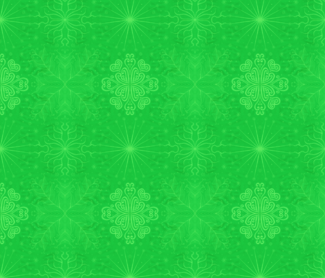 Kayi, Green, Small fabric by katiame on Spoonflower - custom fabric