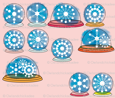 Snowglobes - Pink