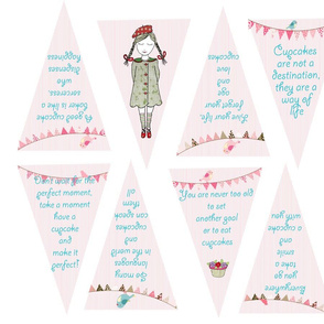 Quotation Cupcake Collection Bunting