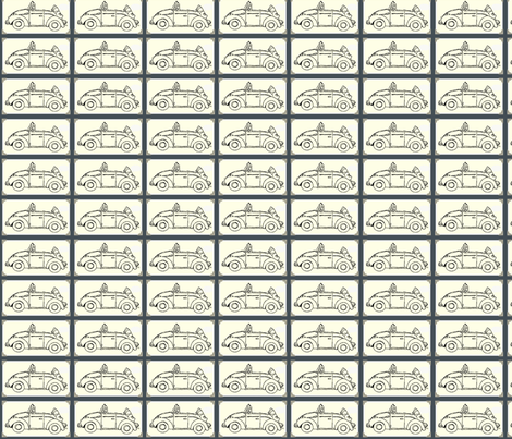 VW_BUG-miss-bean fabric by nikkipeterson on Spoonflower - custom fabric