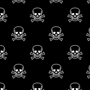 Skull and Cross Bones - Black