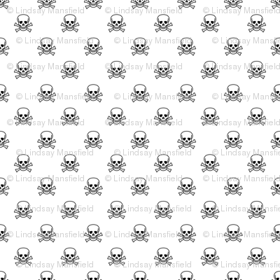 Skull and Cross Bones - Black