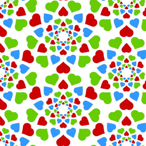 love is all around (mixed) fabric by sef on Spoonflower - custom fabric